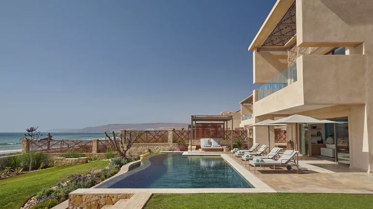Luxury Fairmont villa on the beach in Taghazout, Morocco – private coastal experience