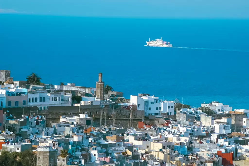 Luxury view of Tangier, Morocco – old medina and Atlantic Ocean coastal experience