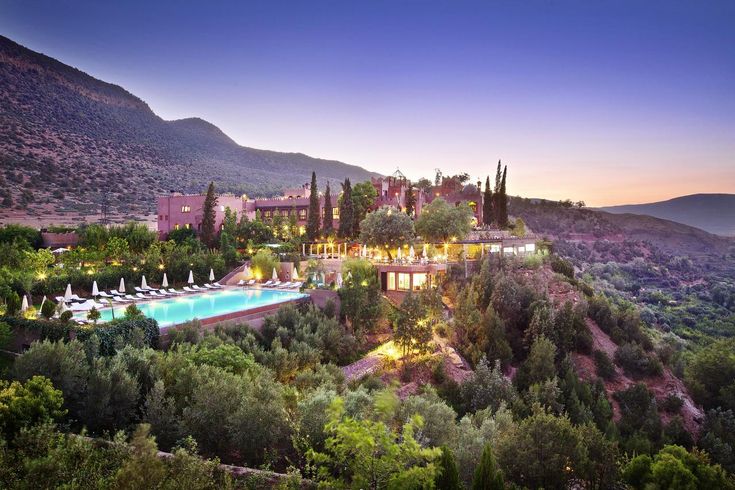 Kasbah Tamadot luxury hotel in the Atlas Mountains, Morocco