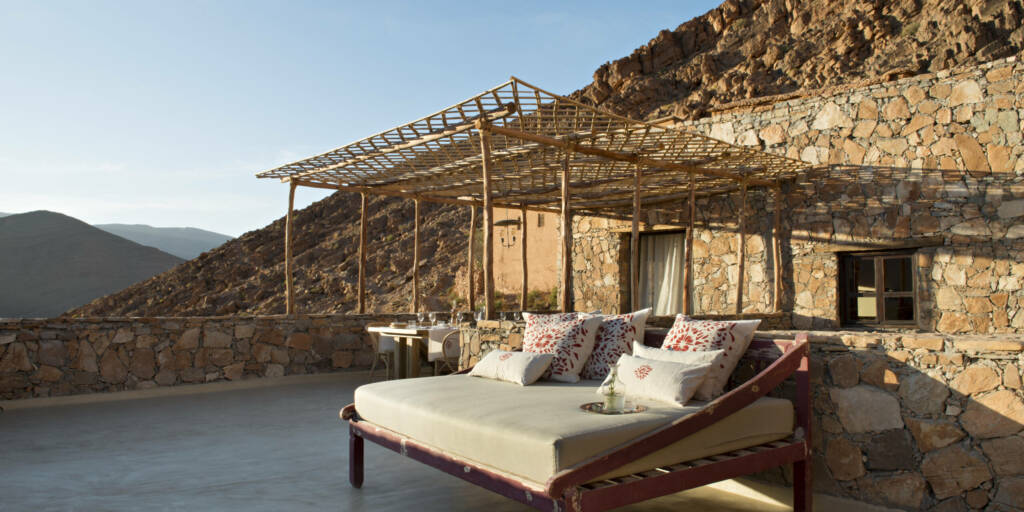 Guests enjoying a private, exclusive venue in Morocco, curated by Morocco Luxury Highlights for a luxurious and intimate experience