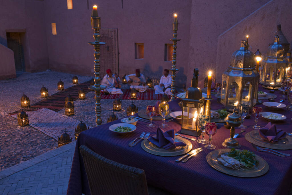 Exclusive secret dinner experience in a private kasbah in Morocco