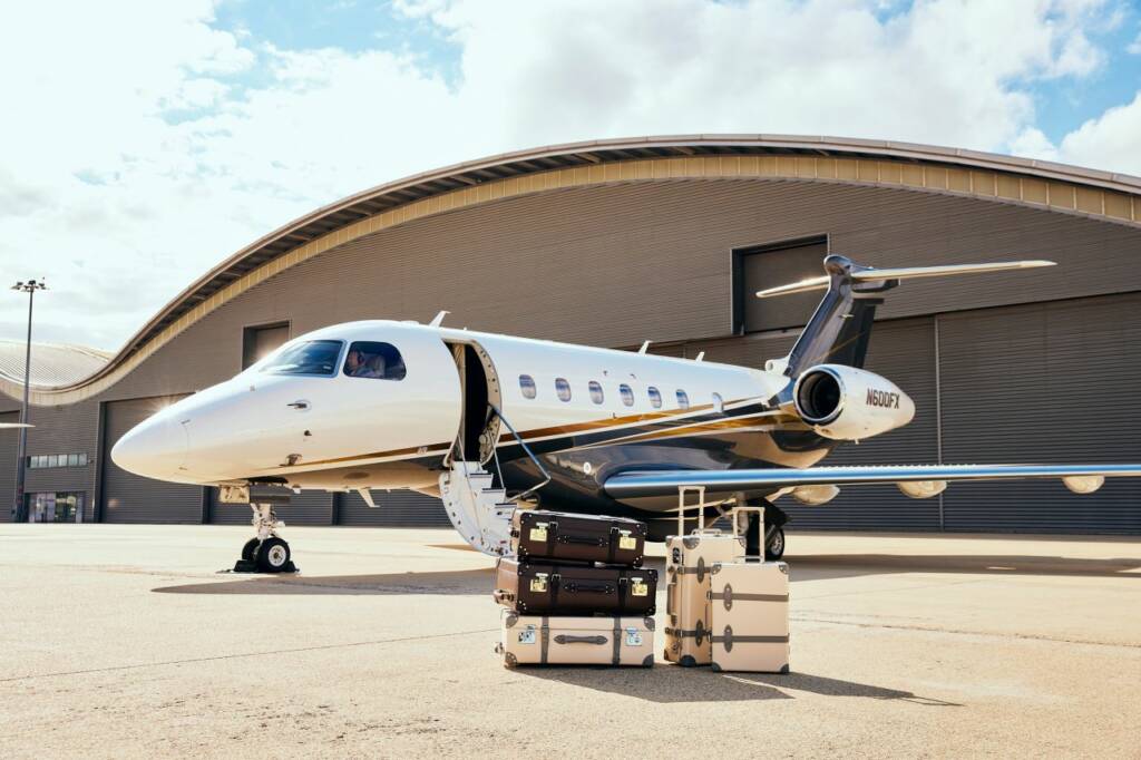 Private aircraft on the ground in Errachidia, gateway to the Sahara, luxury aviation service by Morocco Luxury Highlights