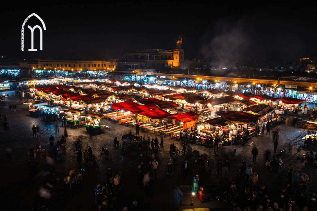 Marrakech Market at Night