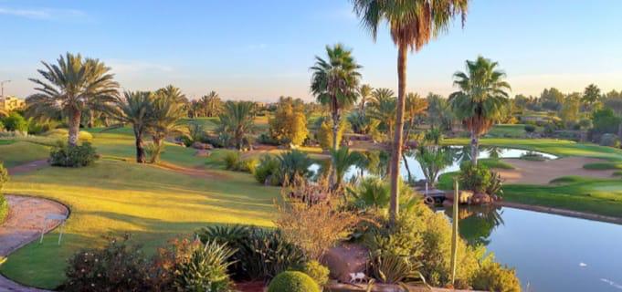 Family enjoying a private golf experience during a luxury family tour in Morocco